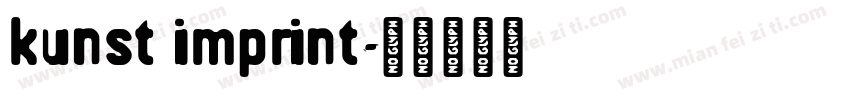 kunst imprint字体转换